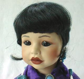 Doll Dressed Up For The PowWow Porcelain