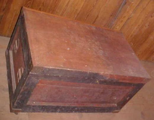 Antique Carpenters Tool Chest Box w/Drawers