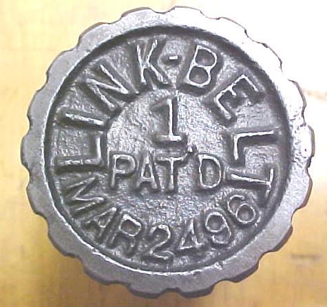 LINK-BELT Pat'd 1898 Machine Grease Pusher Lubricator