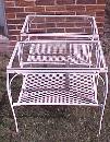 End Tables Wrought Iron Pair Glass Top