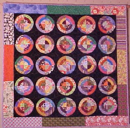 Quilt Wall Hanging Spinning Circles