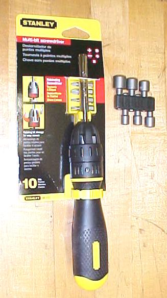 Stanley Ratchet Screwdriver/Nut Driver w/16 Bits Ergonomic Handle