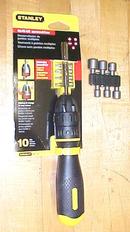 Stanley Ratchet Screwdriver/Nut Driver w/16 Bits Ergonomic Handle