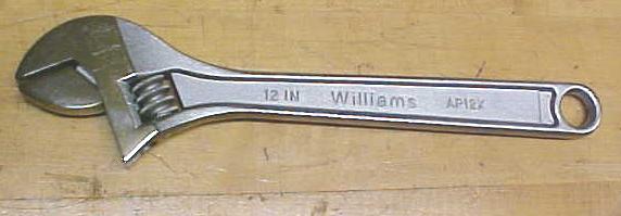J.H. Williams Adjustable Wrench 12