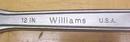 J.H. Williams Adjustable Wrench 12