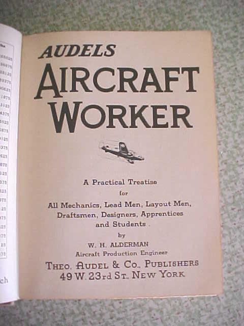 Audel's Aircraft Worker Alderman 1943