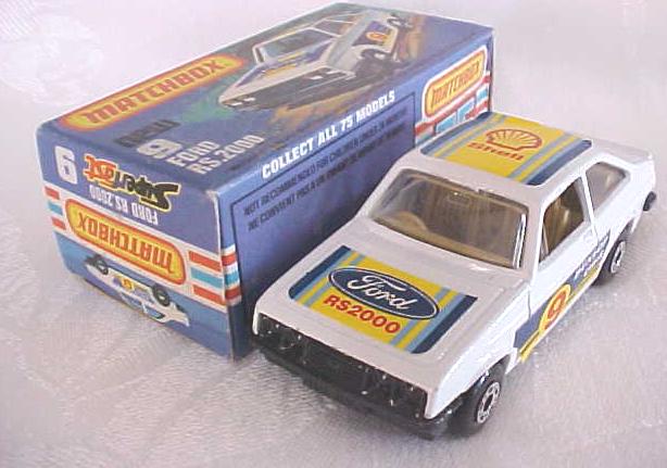 Matchbox No. 9 Ford RS 2000 MIB