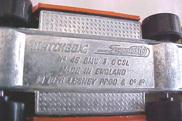 Matchbox No. 45 BMW 30 CSL MIB