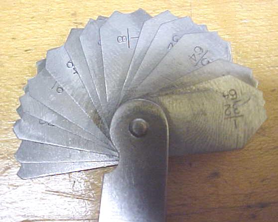 Starrett No. 178A Radius Gage Set