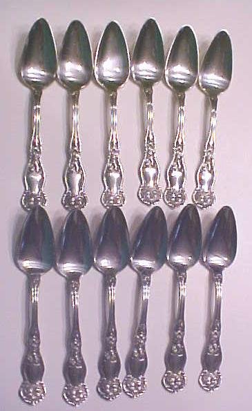 Orange Blossom Teaspoons Rogers Silverplate 1910 12PC