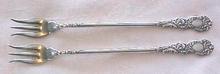 Silverplate Olive Forks 1894 Meridian Rialto Aurora
