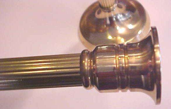 Brass Candle Stick Holders Pair Roman Pillar