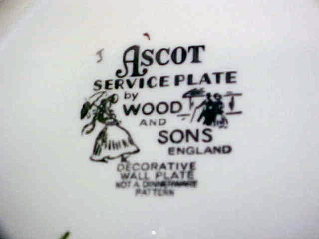 Wood & Sons Ascot Plate Ironstone