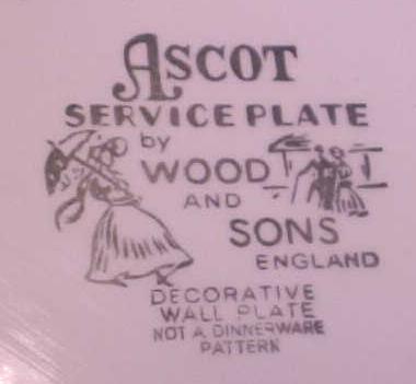 Wood & Sons Ascot Plate Ironstone