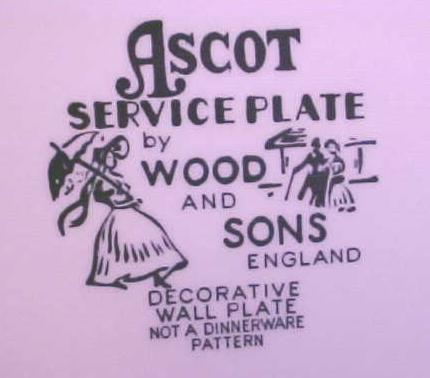 Wood & Sons Ascot Plate Ironstone