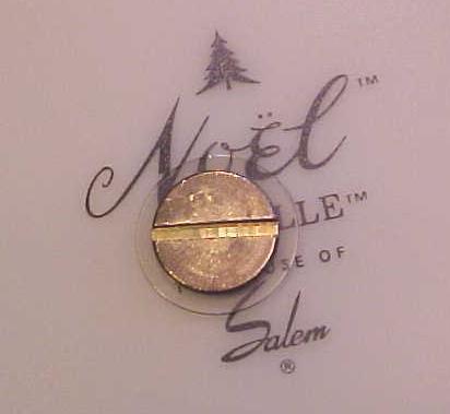 Noel Christmas Plate Salem