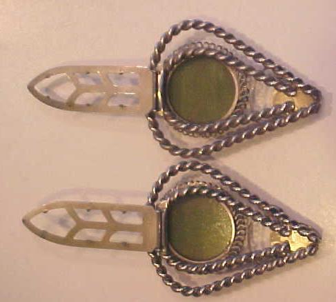Antique Shoe Clip Pair