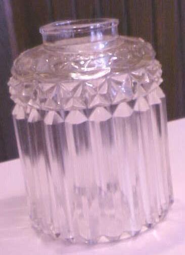 Lamp Light Shade Clear Crystal Pressed Glass