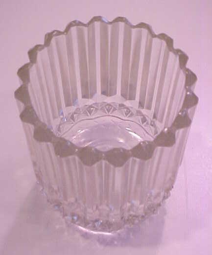 Lamp Light Shade Clear Crystal Pressed Glass
