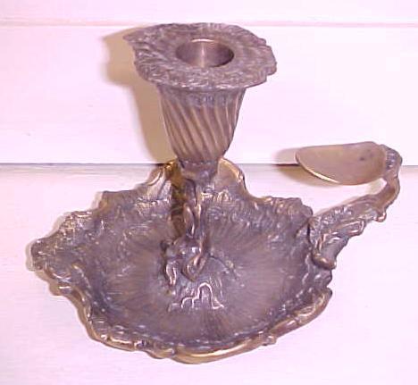 Ornate Chamberstick Candle Holder ROYAL SHEFFIELD