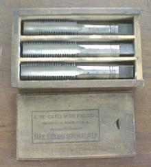 S. W. CARD Taps Boxed Tap Set 7/8