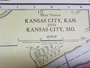 Map Arkansas Kansas City Mo Kansas 1917 Rand McNally