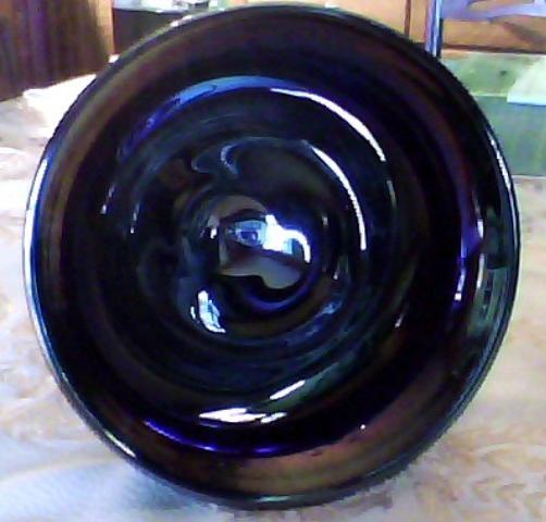 Fenton Favrene Compote Signed 1976 Art Glass