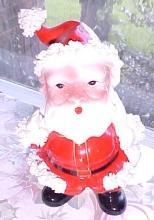 Spaghetti Santa Bobble Head Planter Vintage
