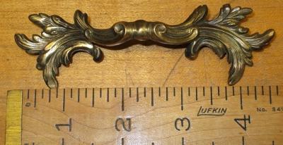 Antique Drawer Pulls Set Hardware Brass 5 Pulls
