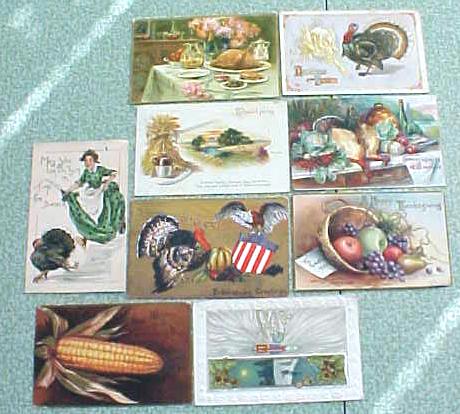 Postcard Lot Thanksgiving Clapsaddle Griggs Winsch Tuck
