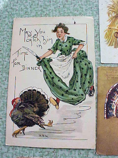 Postcard Lot Thanksgiving Clapsaddle Griggs Winsch Tuck
