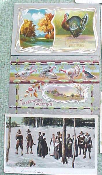 Postcard Lot Thanksgiving Winsch Reichner Nash