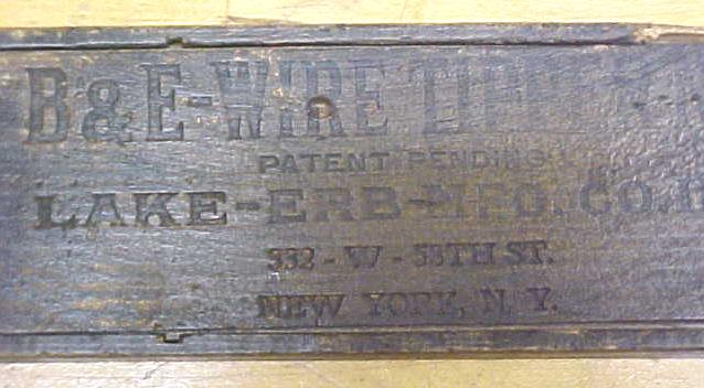 Lake-Erb B&E-Wire Tipper No. 1 Schollhorn Pliers Crimpers