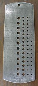 Starrett Drill & Wire Gauge Time Saver
