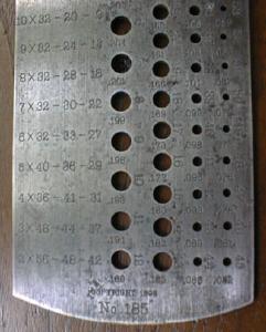Starrett Drill & Wire Gauge Time Saver