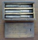 S. W. CARD Taps Boxed Tap Set 3/4-10 Wood Box