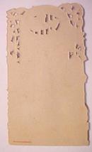 Antique Valentines Card Fold Out Germany Girl with Harp