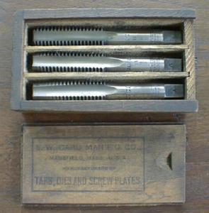 S. W. CARD Taps Boxed Tap Set 5/8