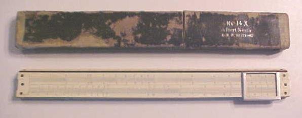 Slide Rule Albert Nestler 14X + Case
