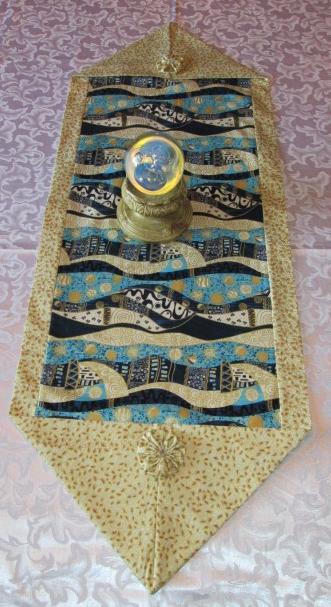 Blue Wave Table Runner Table Decoration