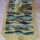 Blue Wave Table Runner Table Decoration