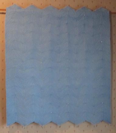 Quilt Wall Hanging French Blue Crystals & Beads