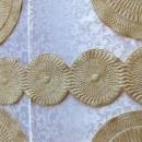 Place Mats & Table Runner Quilted Gold Color
