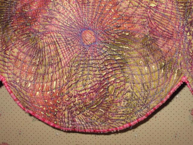 Wall Hanging Quilt Custom Spyrogyra Spiral Quilted Pattern