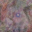 Wall Hanging Quilt Custom Spyrogyra Spiral Quilted Pattern