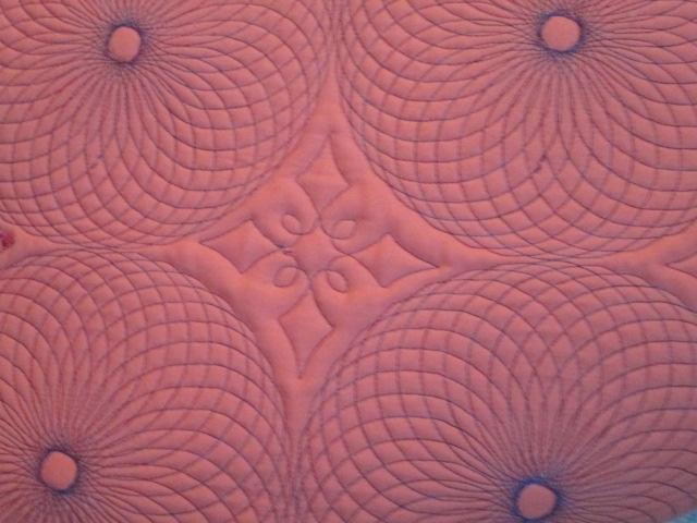Wall Hanging Quilt Custom Spyrogyra Spiral Quilted Pattern