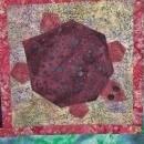 Turtle Quilt Applique Wall Hanging Custom Quilted Batiks Art Quilt