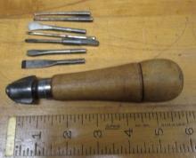 Buell Co. Tool Handle and 7 Tools