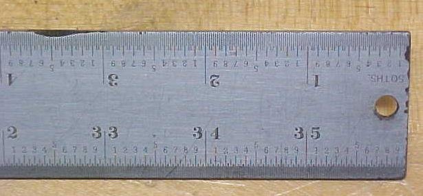 Starrett No. 0416R Heavy Steel Rule 36