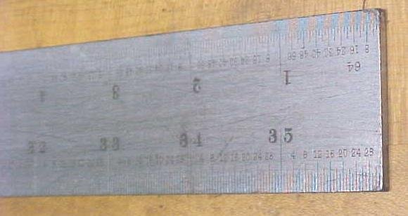 Starrett No. 0416R Heavy Steel Rule 36